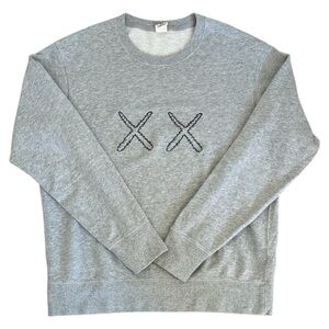 Uniqlo Kaws Sesame Street Gray Logo Sweatshirt Adult Size Medium